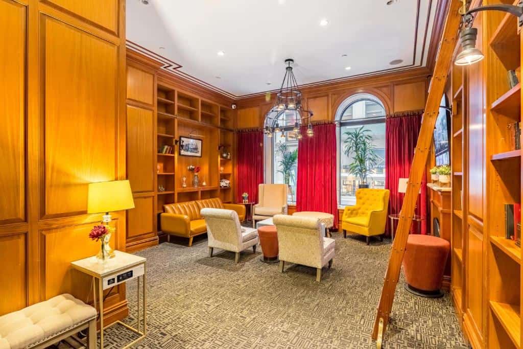 the mansfield lobby hall